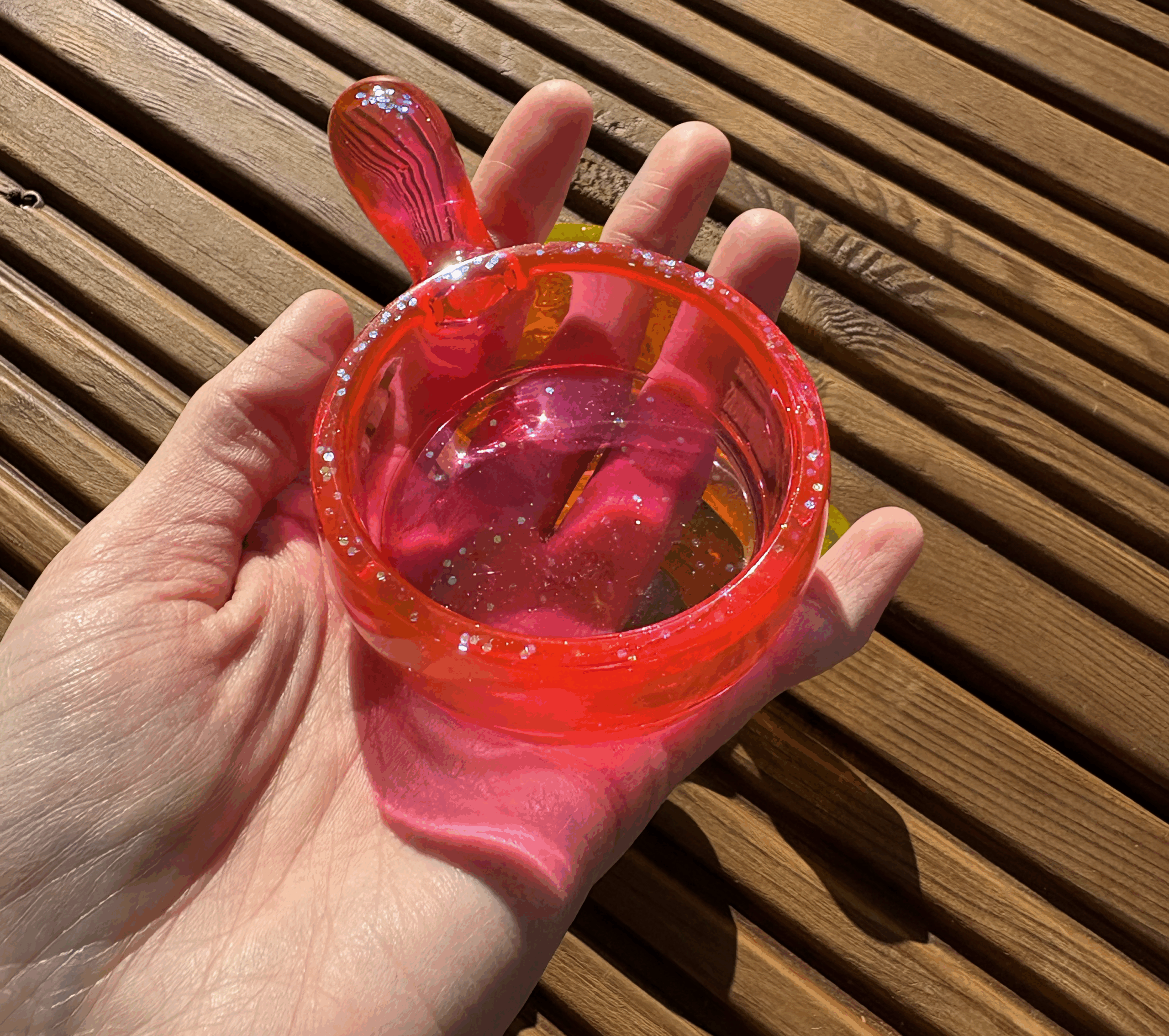 Panvička veľká – handmade panvička z epoxidovej živice pre senzory a potion play – Obrázok 5