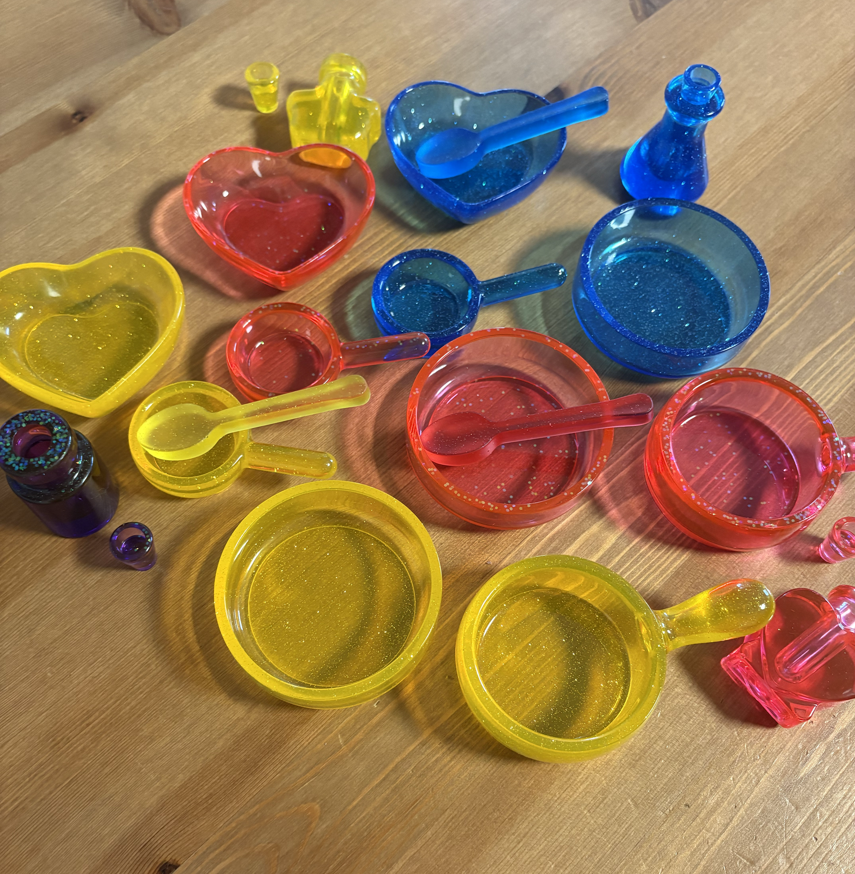 Miska srdce – handmade miska z epoxidovej živice pre senzory a potion play – Obrázok 4