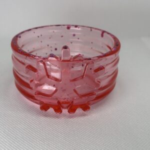 Vianočná miska z epoxidovej živice – handmade doplnok pre zimné hry Cherubin Store