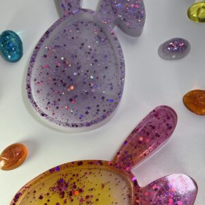 Miska vajíčko s ušami – handmade miska z epoxidovej živice, Senzory Play Cherubin Store