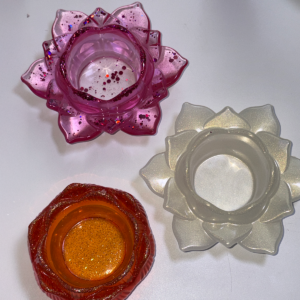 Lotosový kvet – handmade miska z epoxidovej živice, Senzory Play Cherubin Store