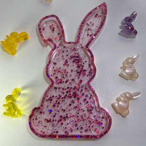Miska zajačik – handmade miska z epoxidovej živice, Senzory Play Cherubin Store