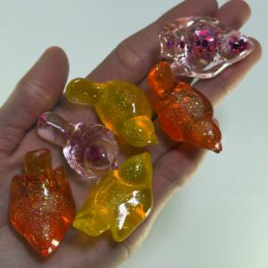 Sada vtáčikov – handmade doplnok z epoxidovej živice, Senzory Play Cherubin Store